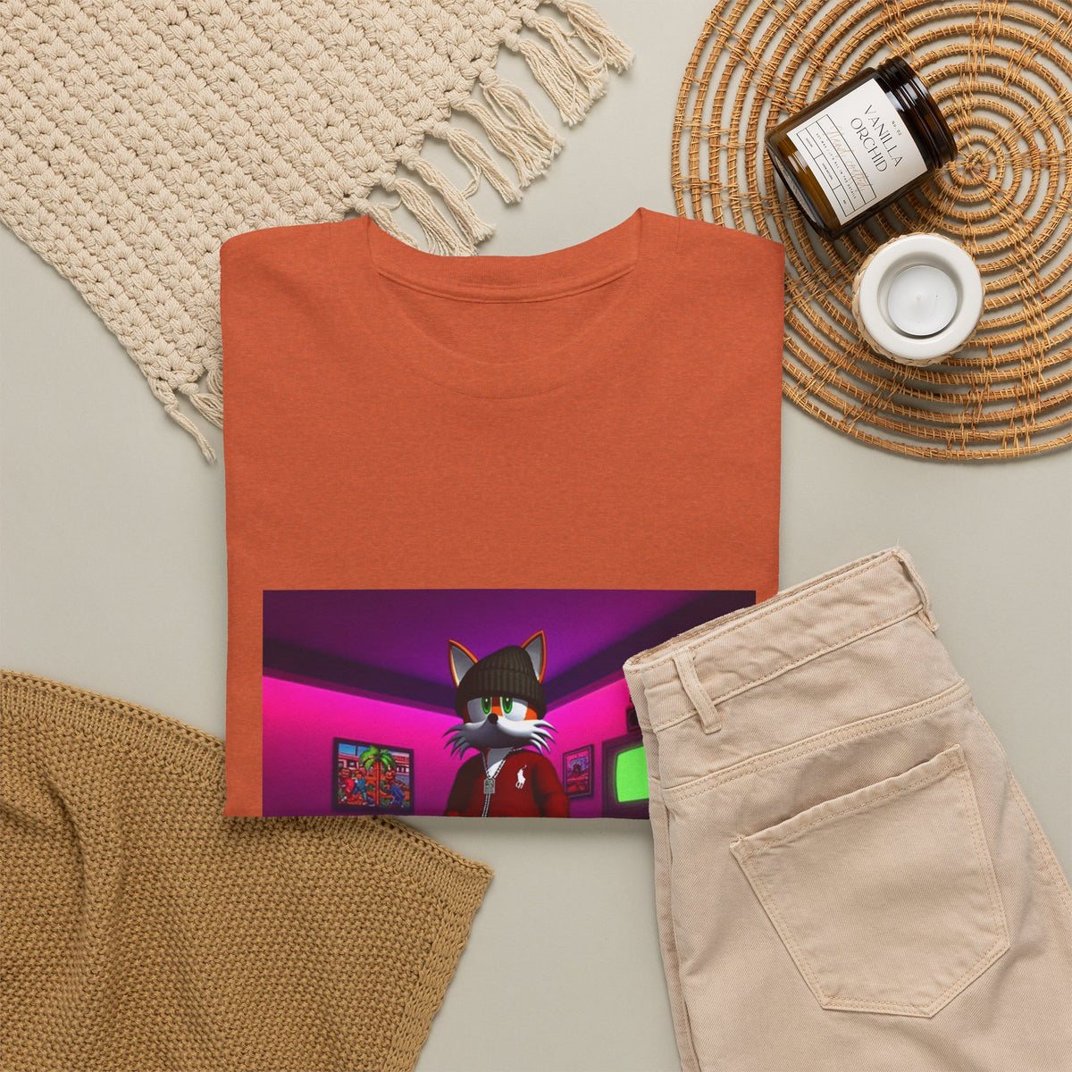 Swagged-Out Fox In Retro Chill Pad