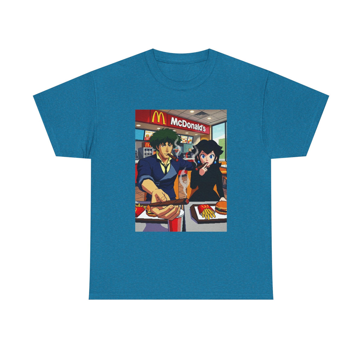 Spike and Bowsette Fast Food Smoke Session Tee