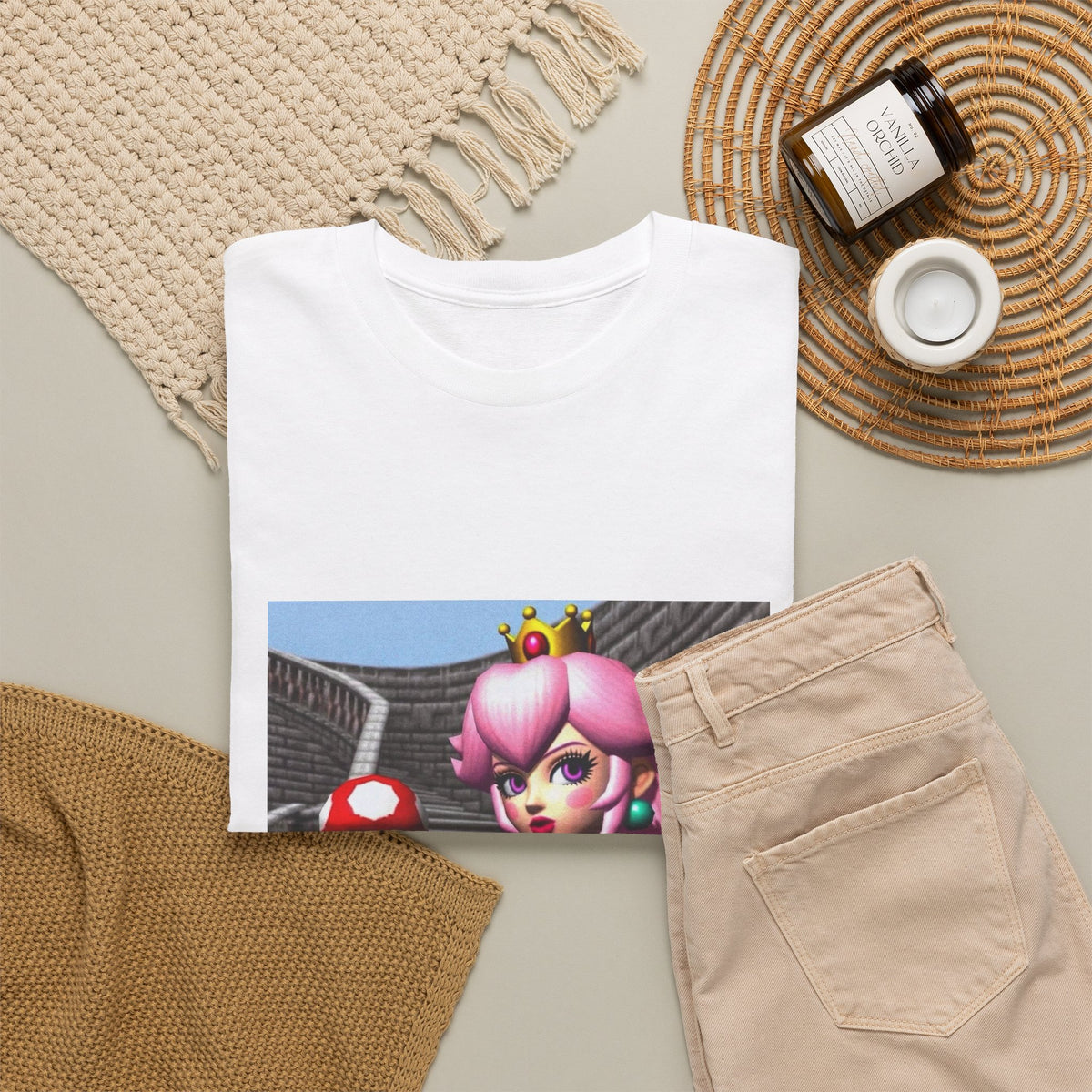 Gothic Princess Peach With Mushroom Tee