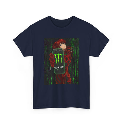 Asuka Wireframe Holding Monster Can