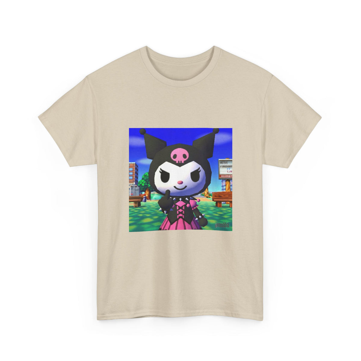 Kuromi Flipping The Bird In Animal Crossing