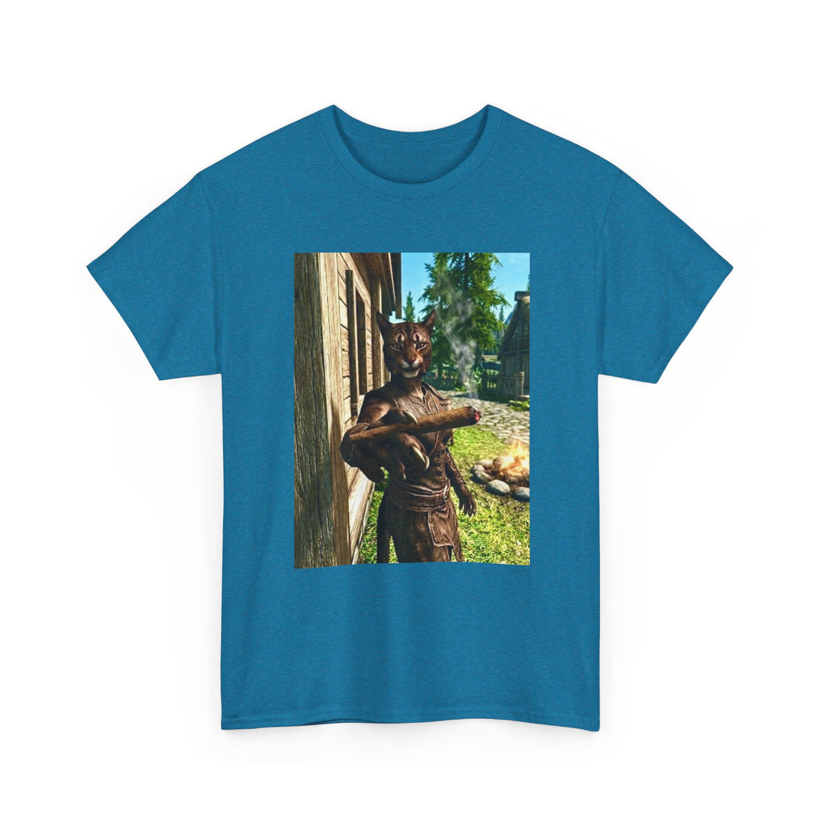 Khajiit Taking A Big Hit Tee