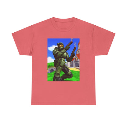 Master Chief Blazing In Mushroom Kingdom