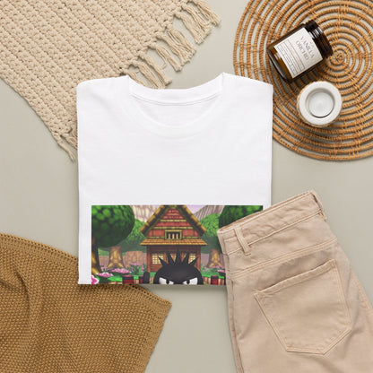Grumpy Black Bird Flipping Off Tee