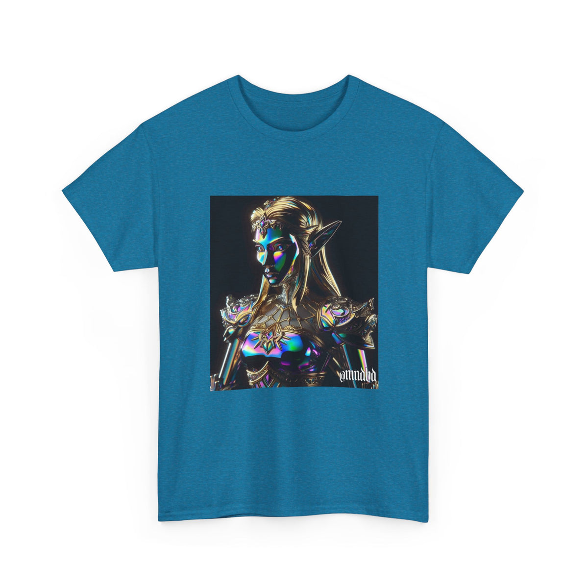 Iridescent Elven Warrior Princess Chrome Tee