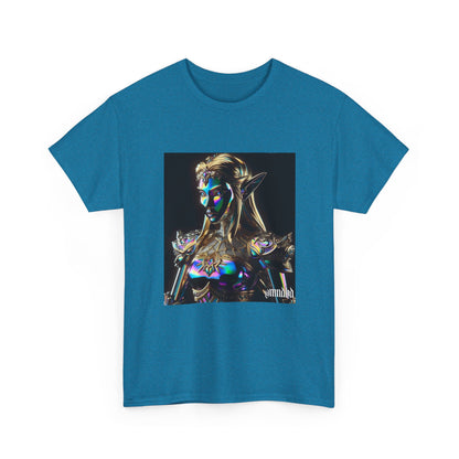 Iridescent Elven Warrior Princess Chrome Tee