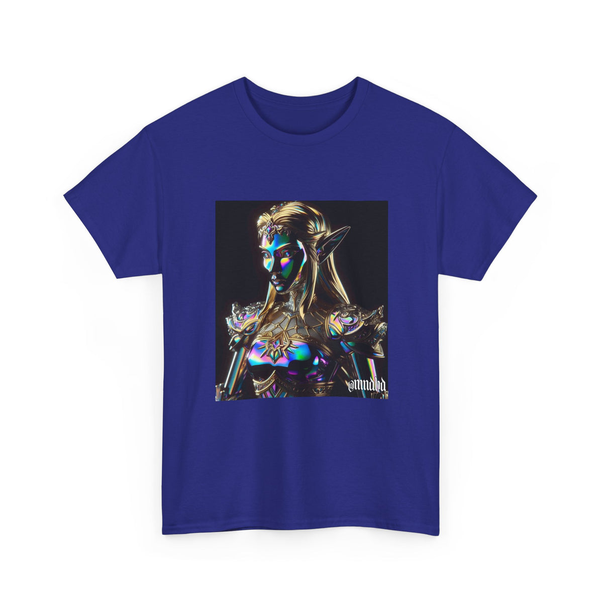 Iridescent Elven Warrior Princess Chrome Tee