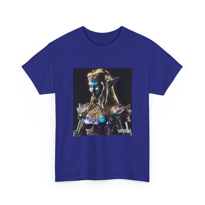 Iridescent Elven Warrior Princess Chrome Tee