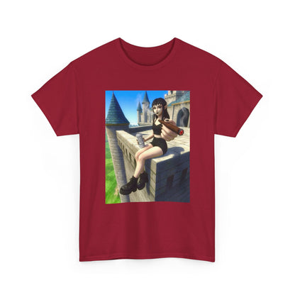 Elf Babe Chilling With Cigar And Drink Tee