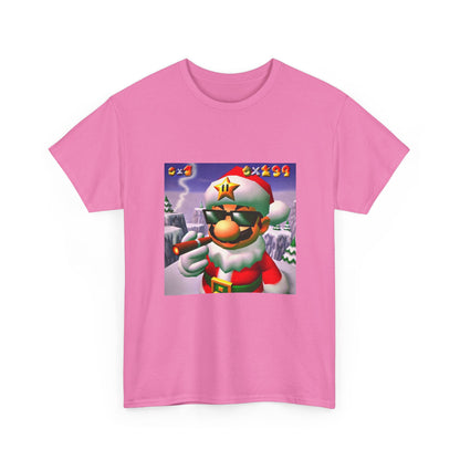 Cool Mario Santa Smoking Cigar Tee