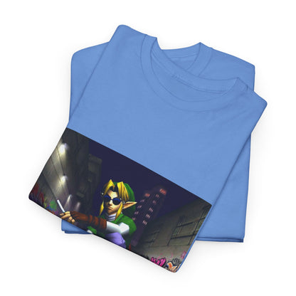 Link Skater Smoking In Alley Tee