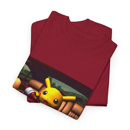 Pikachu Pouring Lean In Car Tee