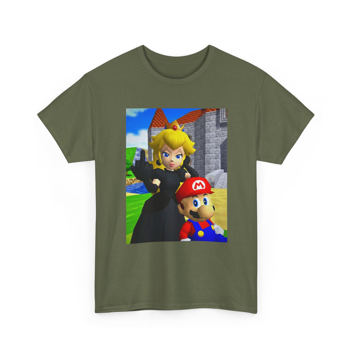 Princess Peach Flipping Off With Mario