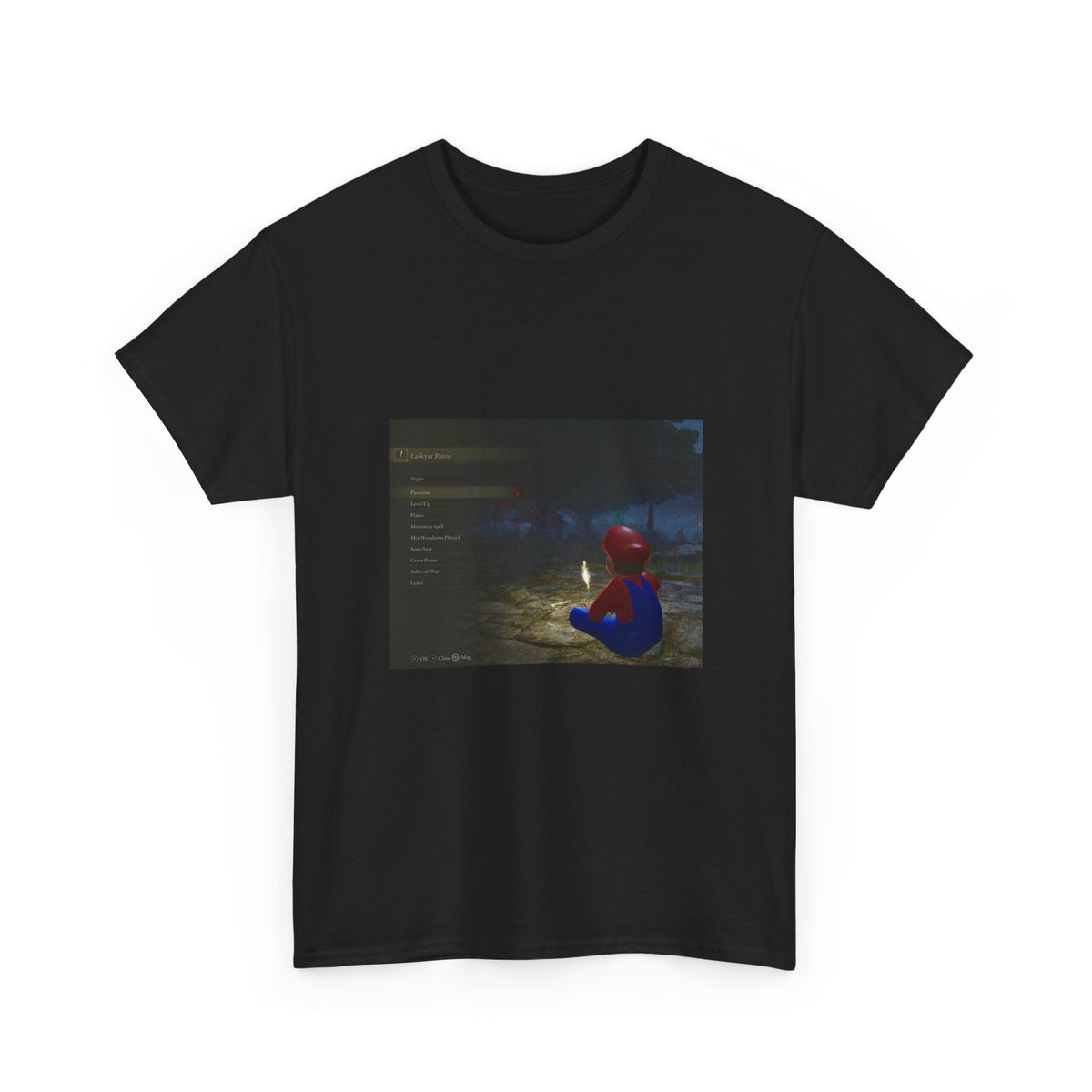 Mario Meditating In Laskyar Ruins Tee