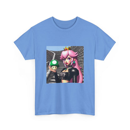 Goth Peach Holding A Green Mushroom Tee