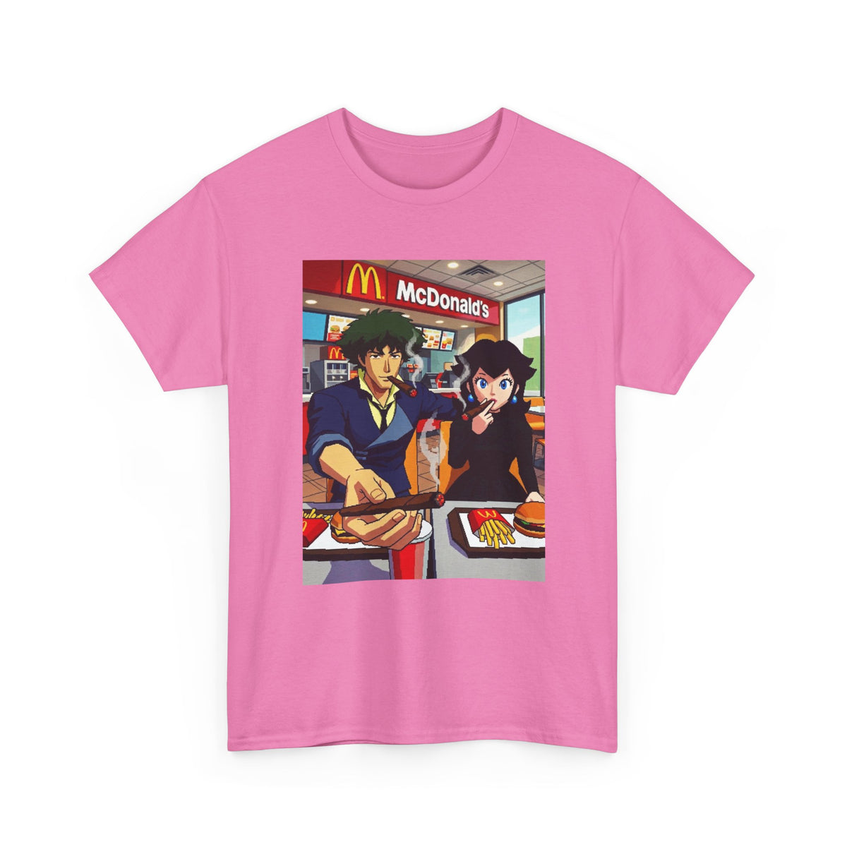 Spike and Bowsette Fast Food Smoke Session Tee