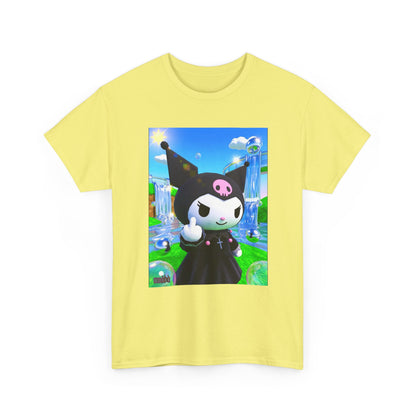 Kuromi Gives The Finger In Vaporwave Paradise