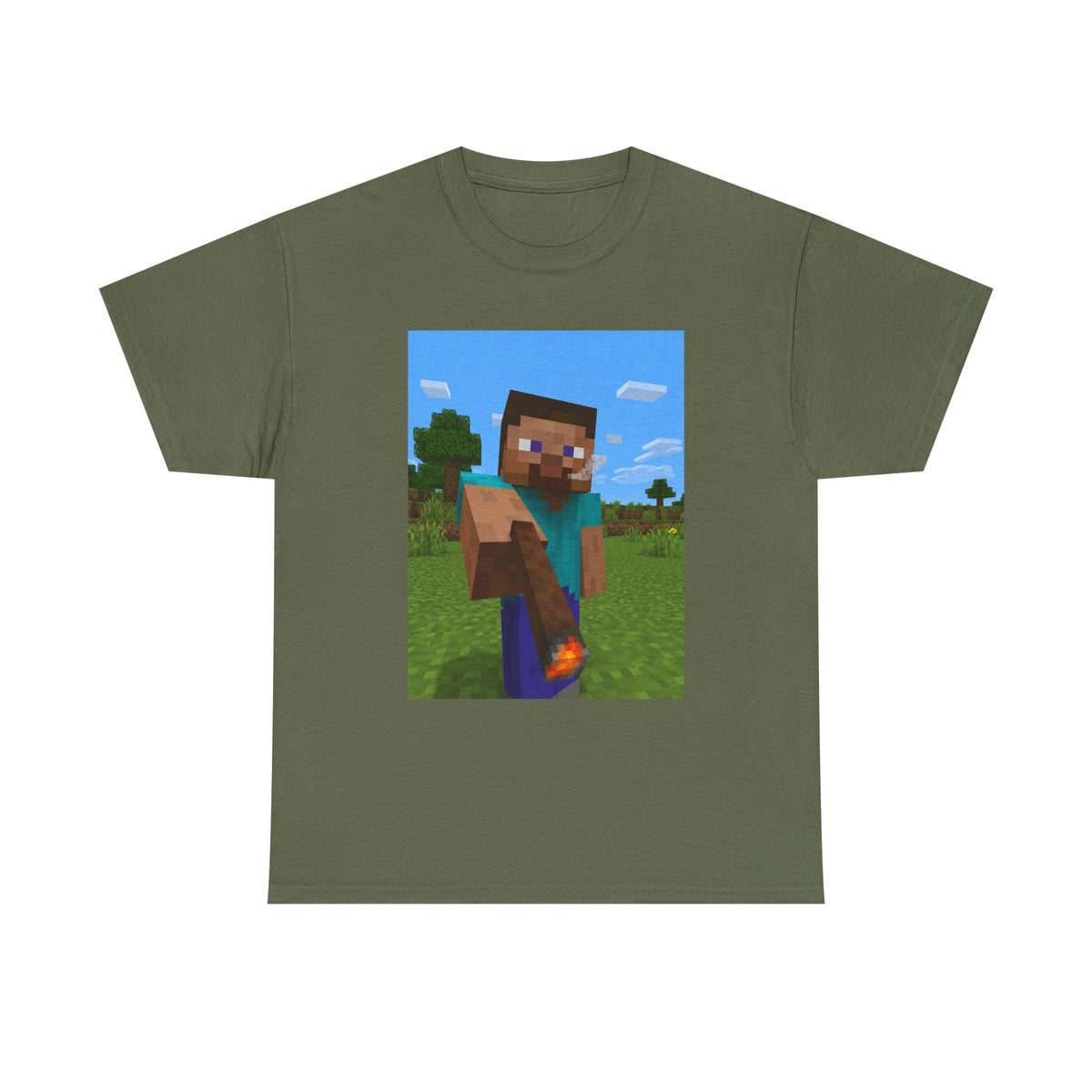Steve Offering A Lit Blunt Tee
