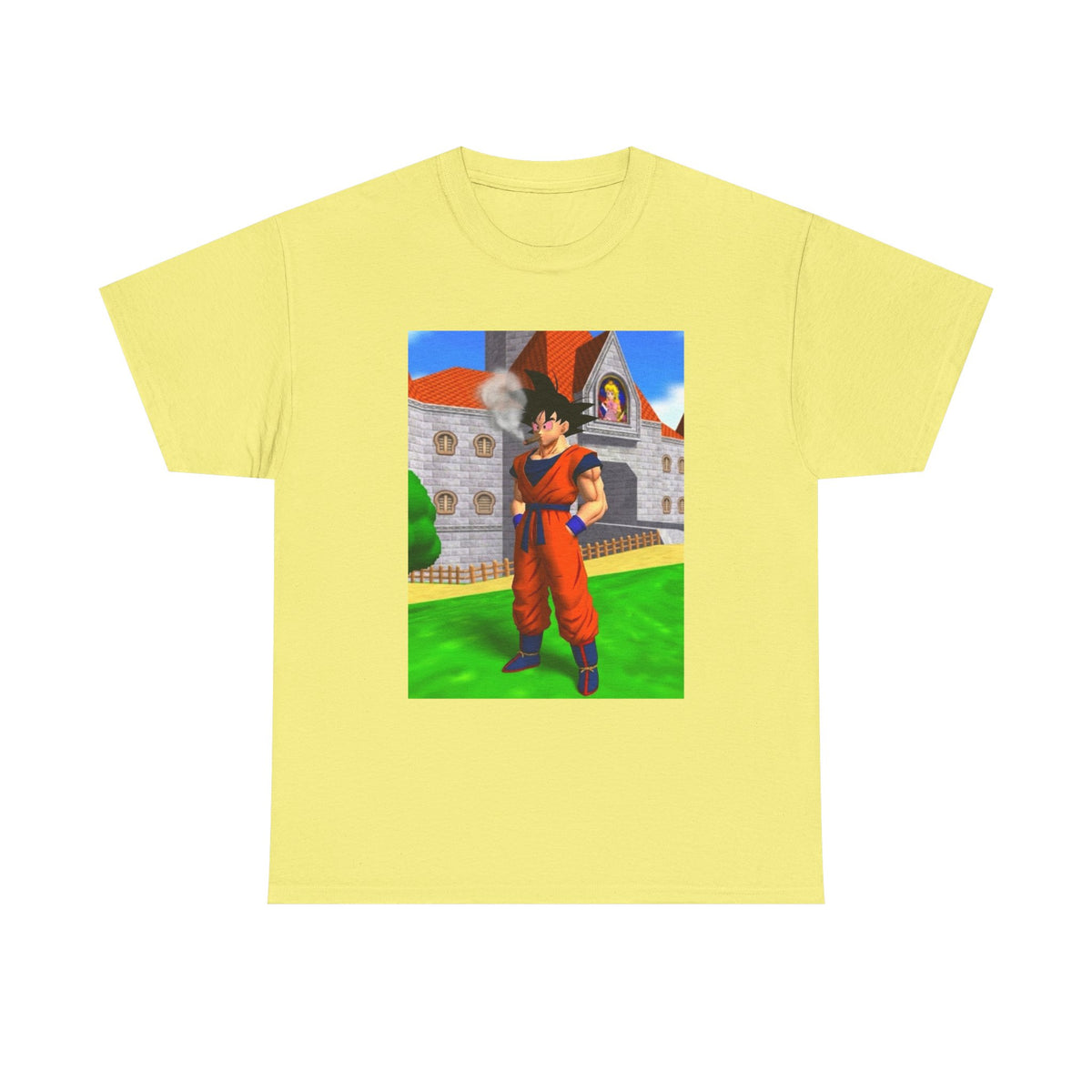 Goku Blazing Outside Peach's Castle Tee