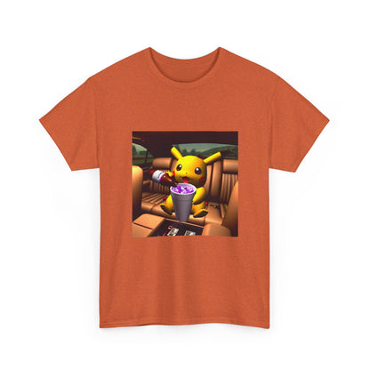 Pikachu Pouring Lean In Car Tee