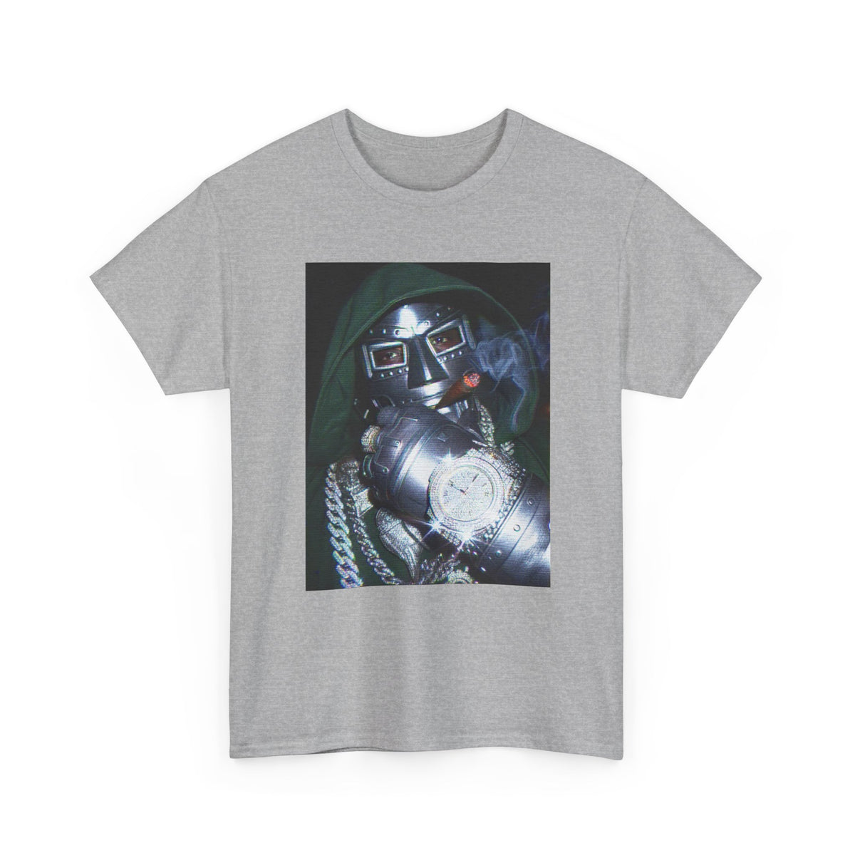 Villainous Rapper Smoking Diamond Bling Tee