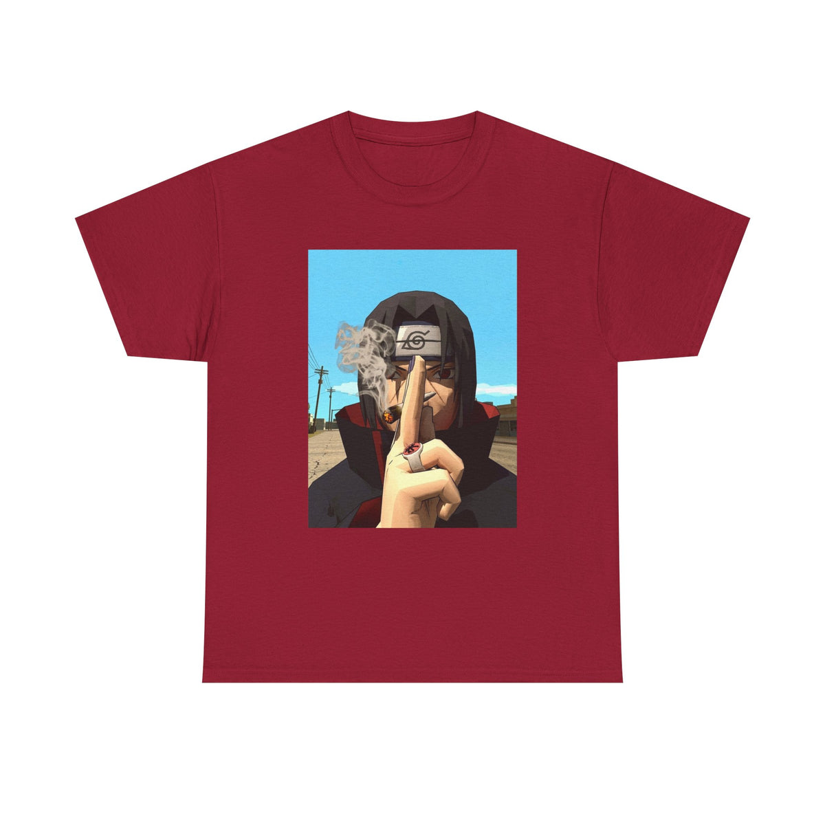 Itachi Uchiha Smoking Cigar Streetwear Tee