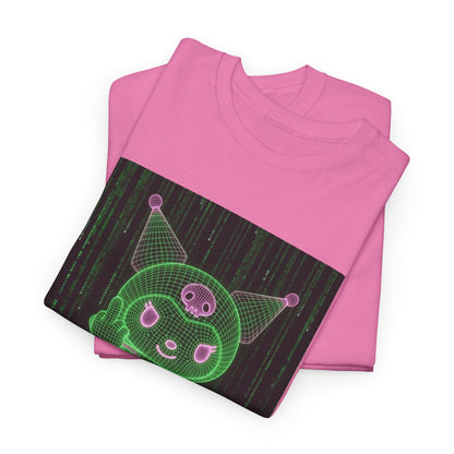 Kuromi Matrix Glitch Skateboard Flip Tee