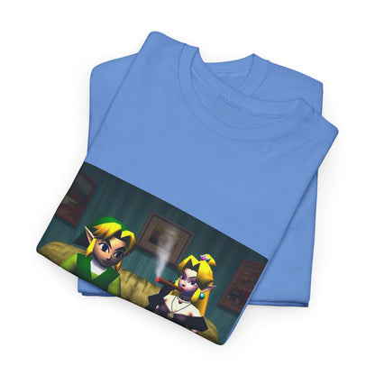 Link and Goth Peach Chillin' and Smoking Tee