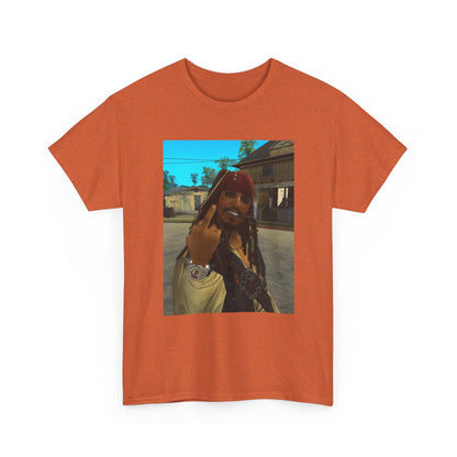 Gangster Jack Sparrow Flipping The Bird Tee