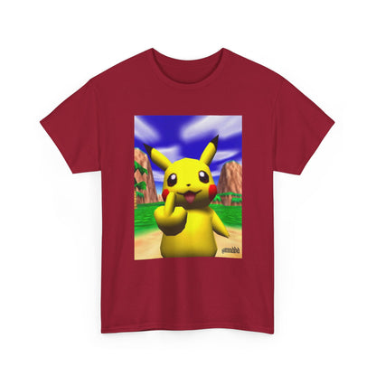 Pikachu Giving The Finger On An N64 Island