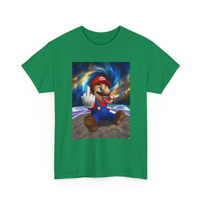 Mario Showing Middle Finger With Mushroom