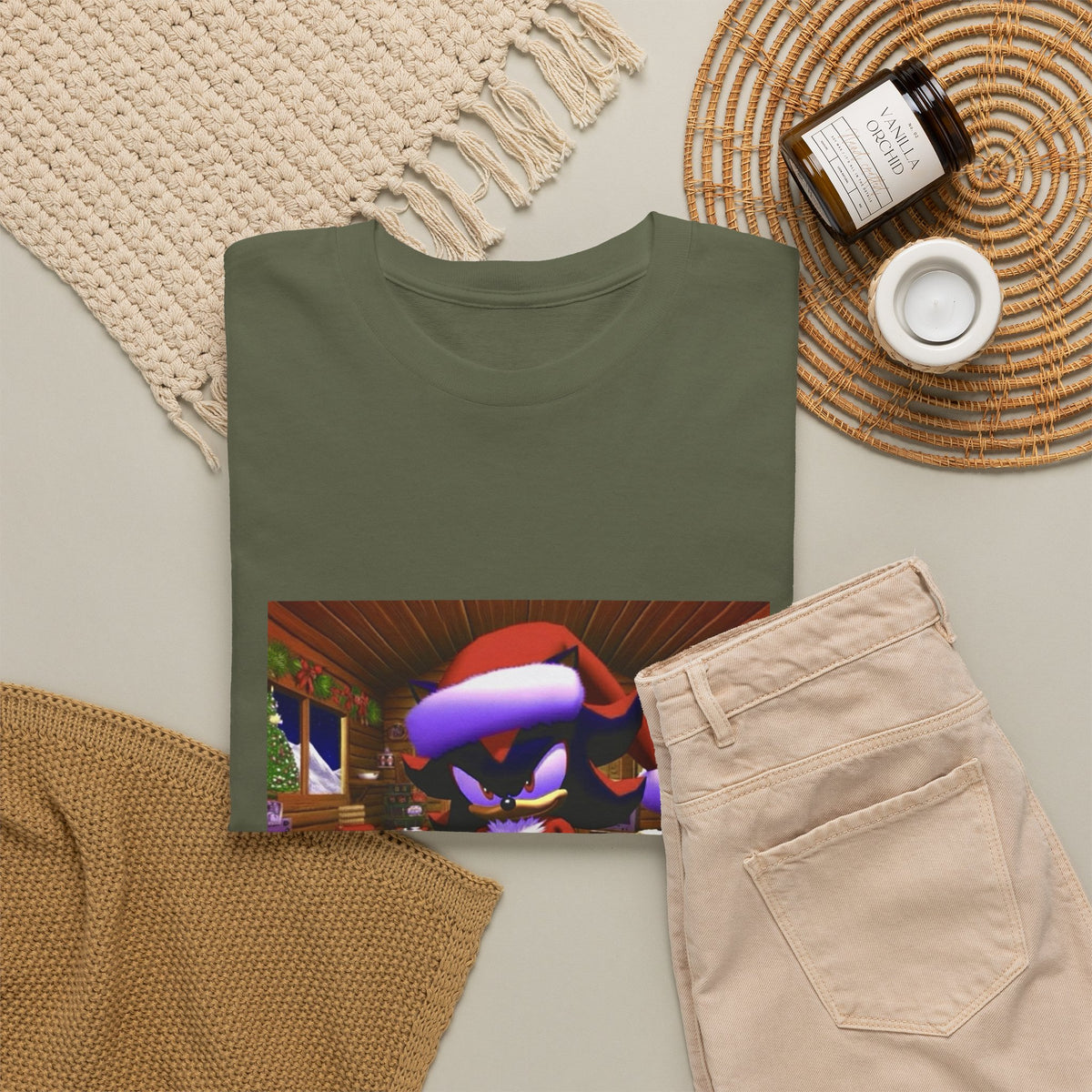 Shadow The Hedgehog Christmas Chill Tee