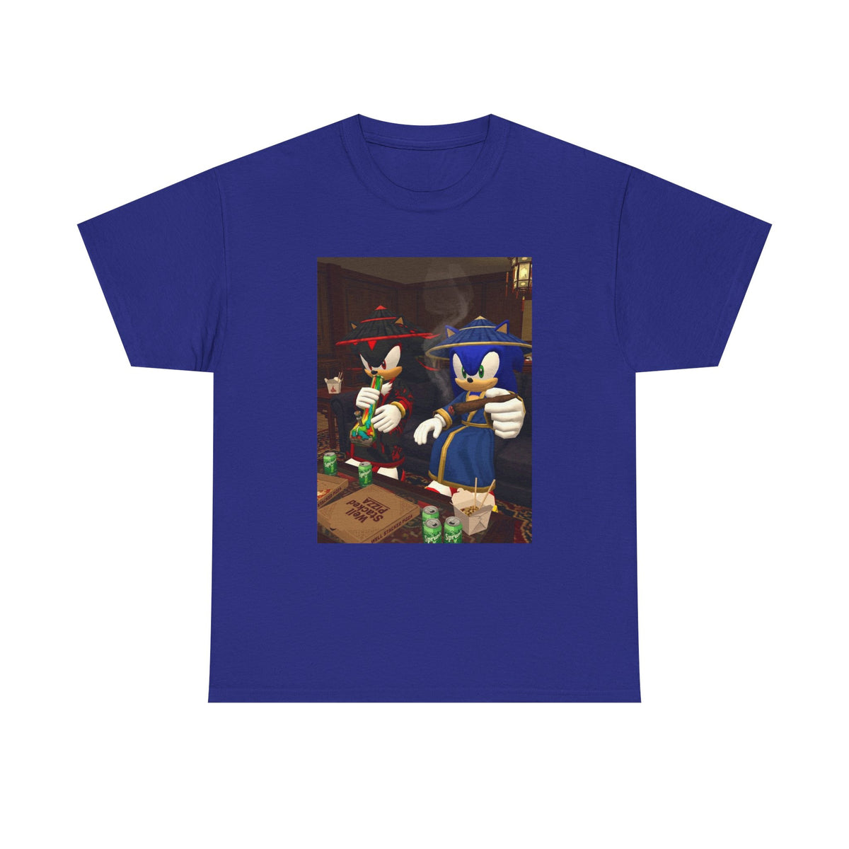 Shadow and Sonic Smoking Chill Tee