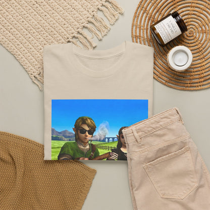 Link And Zelda Passing A Blunt Tee