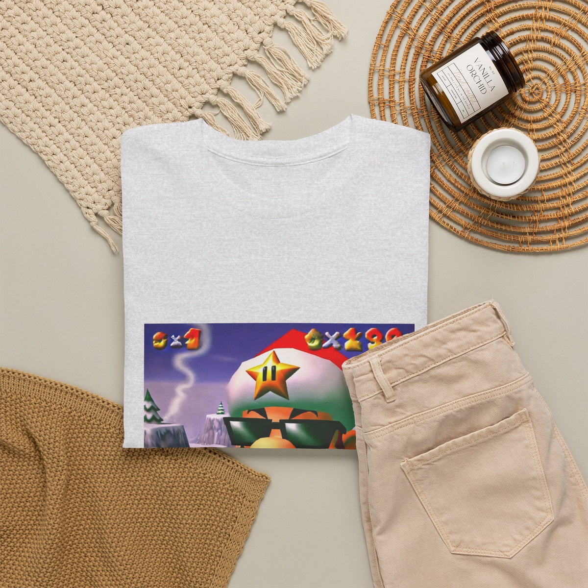Cool Mario Santa Smoking Cigar Tee