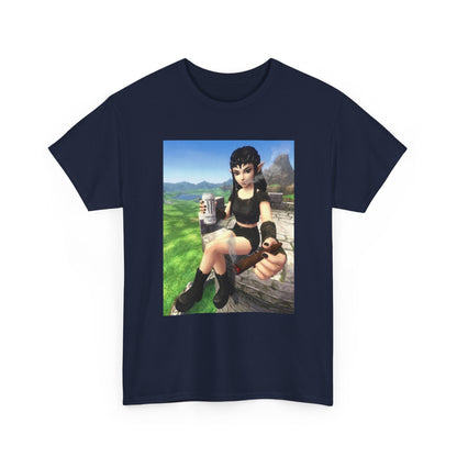 Edgy Elf Girl Smoking Blunt Tee
