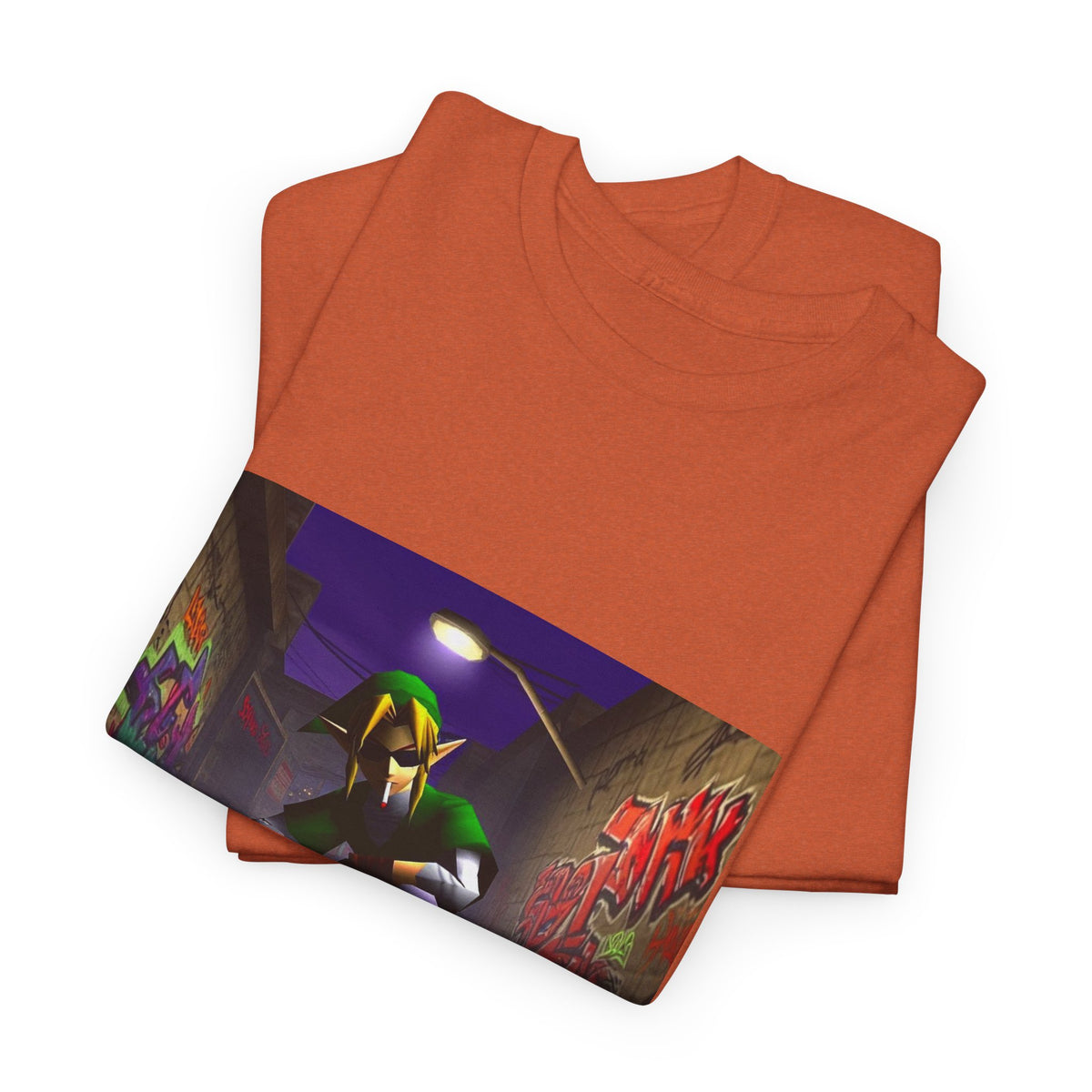 Skater Elf Smoking In Alleyway Tee