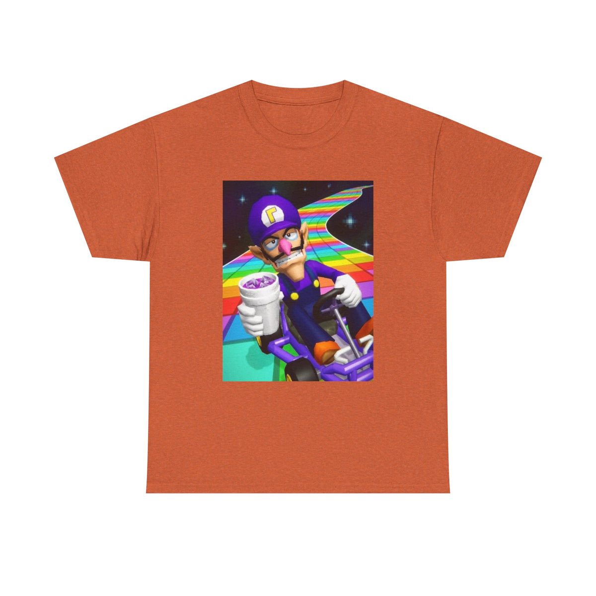 Waluigi Karting With Purple Drank Tee