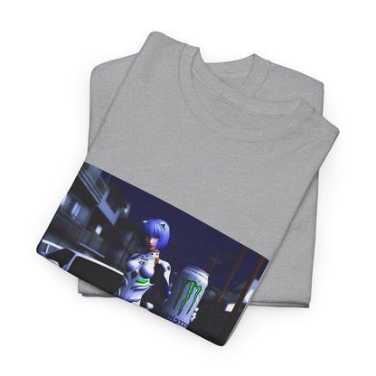 Rei Ayanami With Monster Energy Car