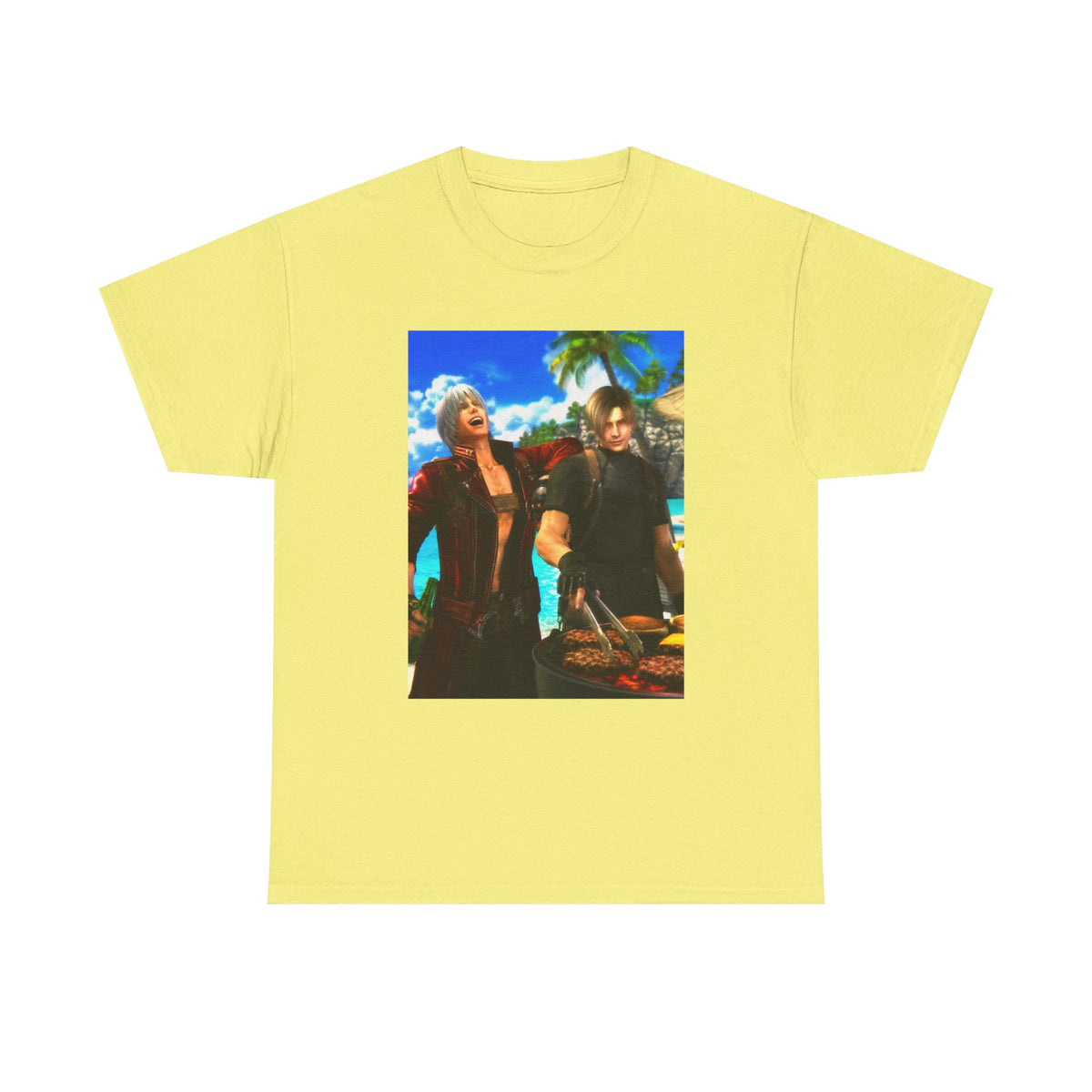 Dante and Leon Grilling on the Beach Tee