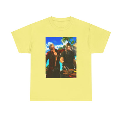 Dante and Leon Grilling on the Beach Tee