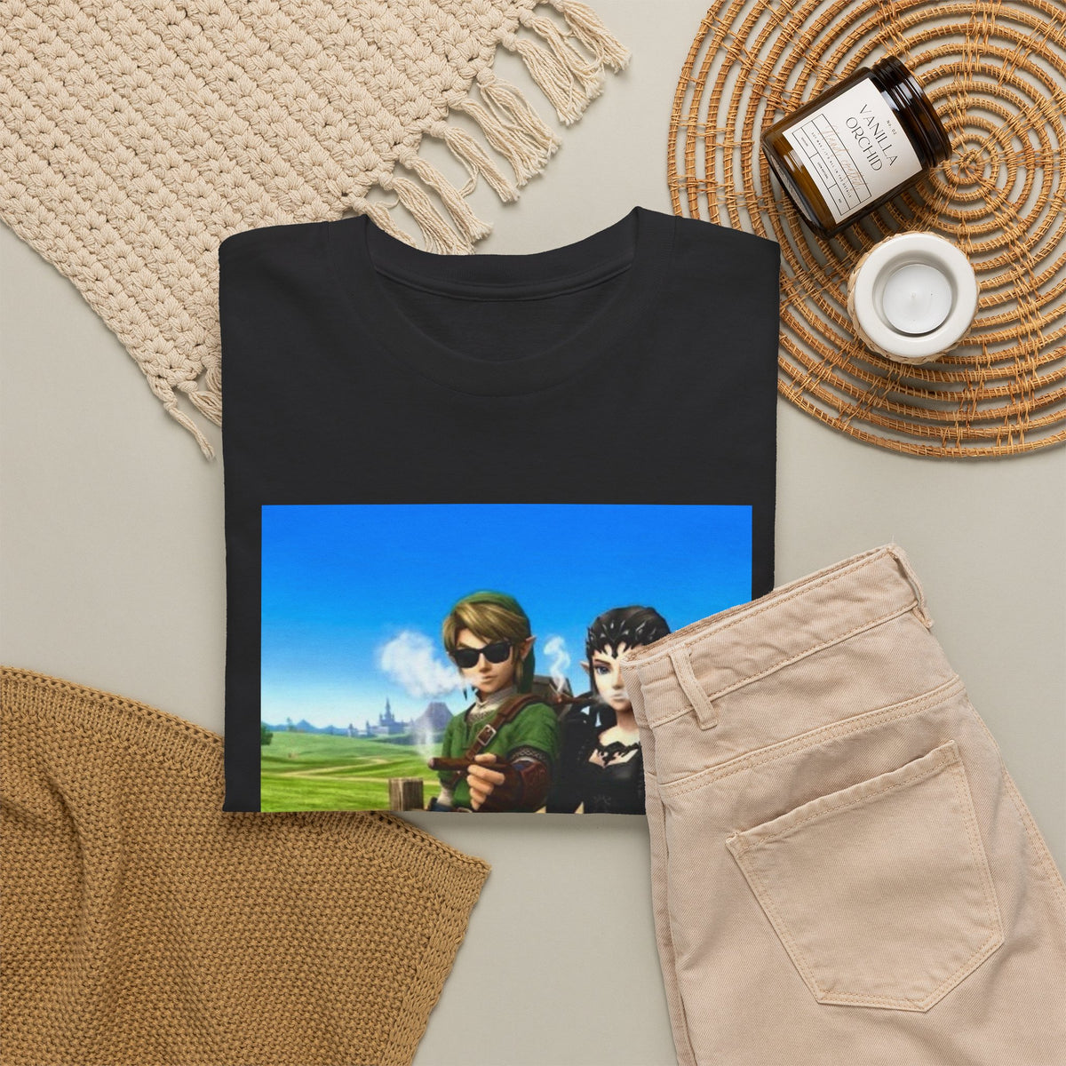 Link And Zelda Relaxing With Cigars