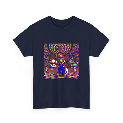 Tripping Mario Holding A Super Mushroom