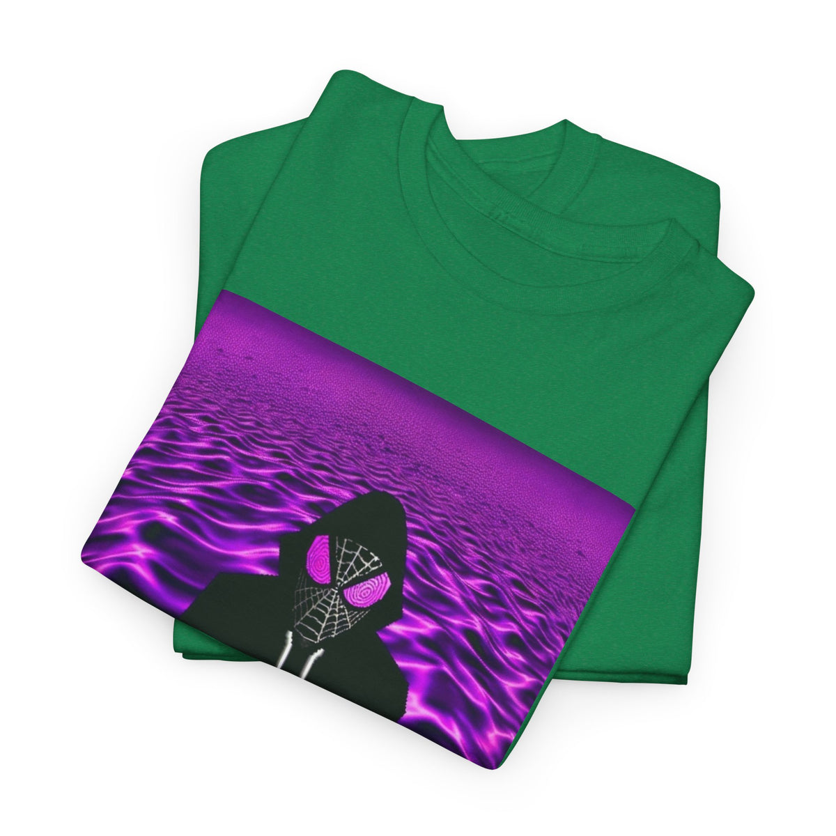 Spider-Hoodie With Purple Swirls Tee