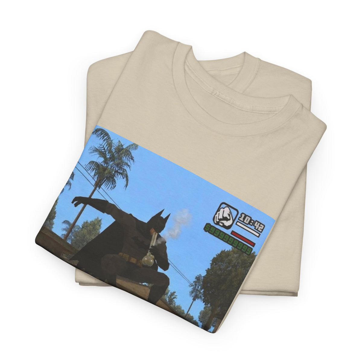 Batman Smoking Bong Skateboard Stunt Tee