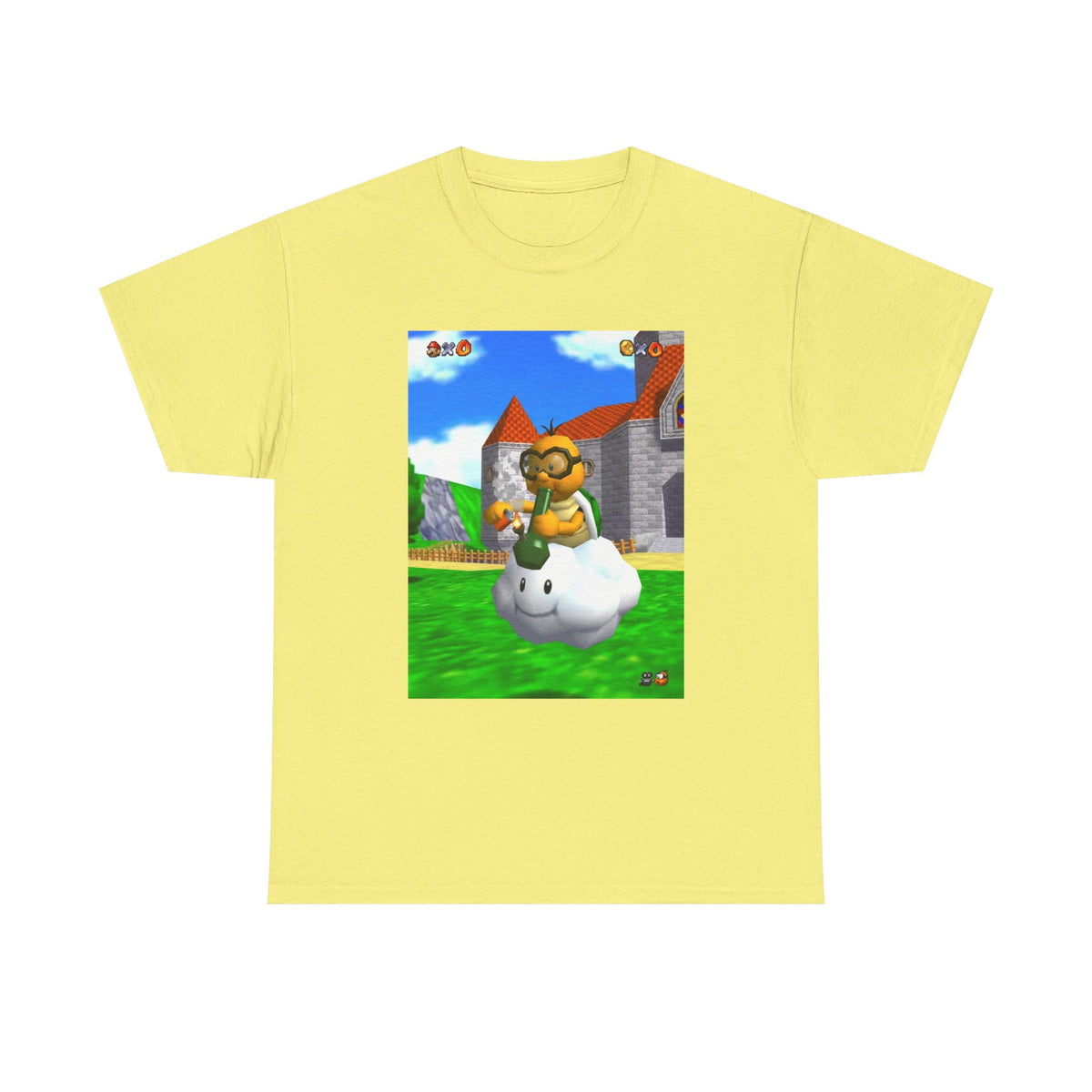 Lakitu Enjoying A Hit On Lakitu's Cloud