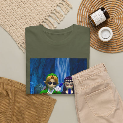 Hero and Princess Taking A Hit Tee