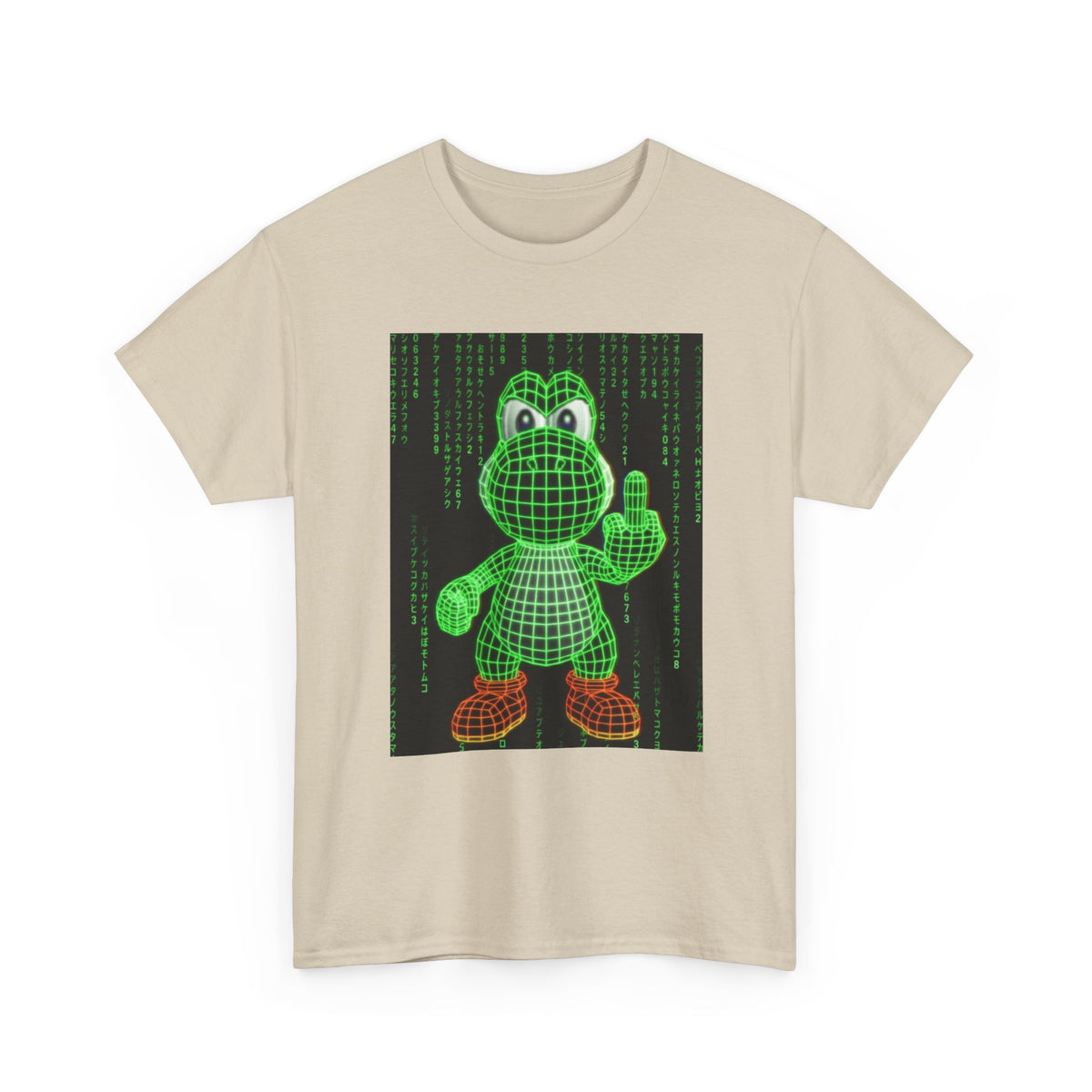 Matrix Yoshi Flipping The Bird Tee