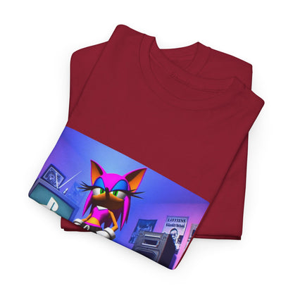Pink Sonic-Style Character In Y2K Drip