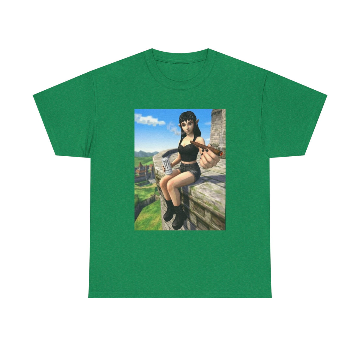 Edgy Elf Offering You A Blunt Tee